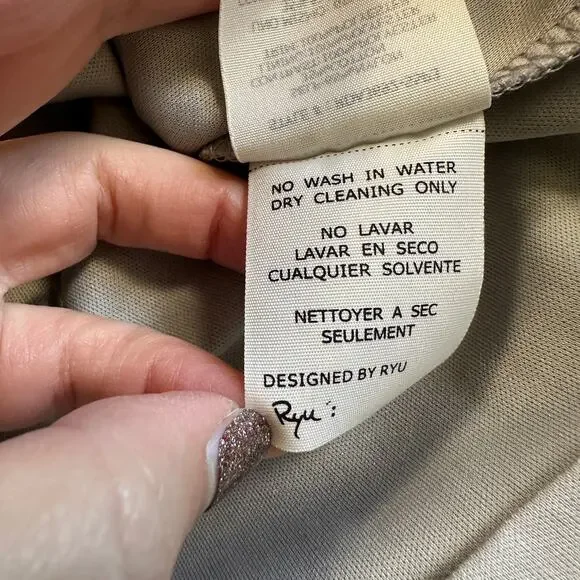 Ryu Gray Lace Tulle Fit Flare Dress L Prom Dance Romantic Balletcore Fairycore - Picture 11 of 12